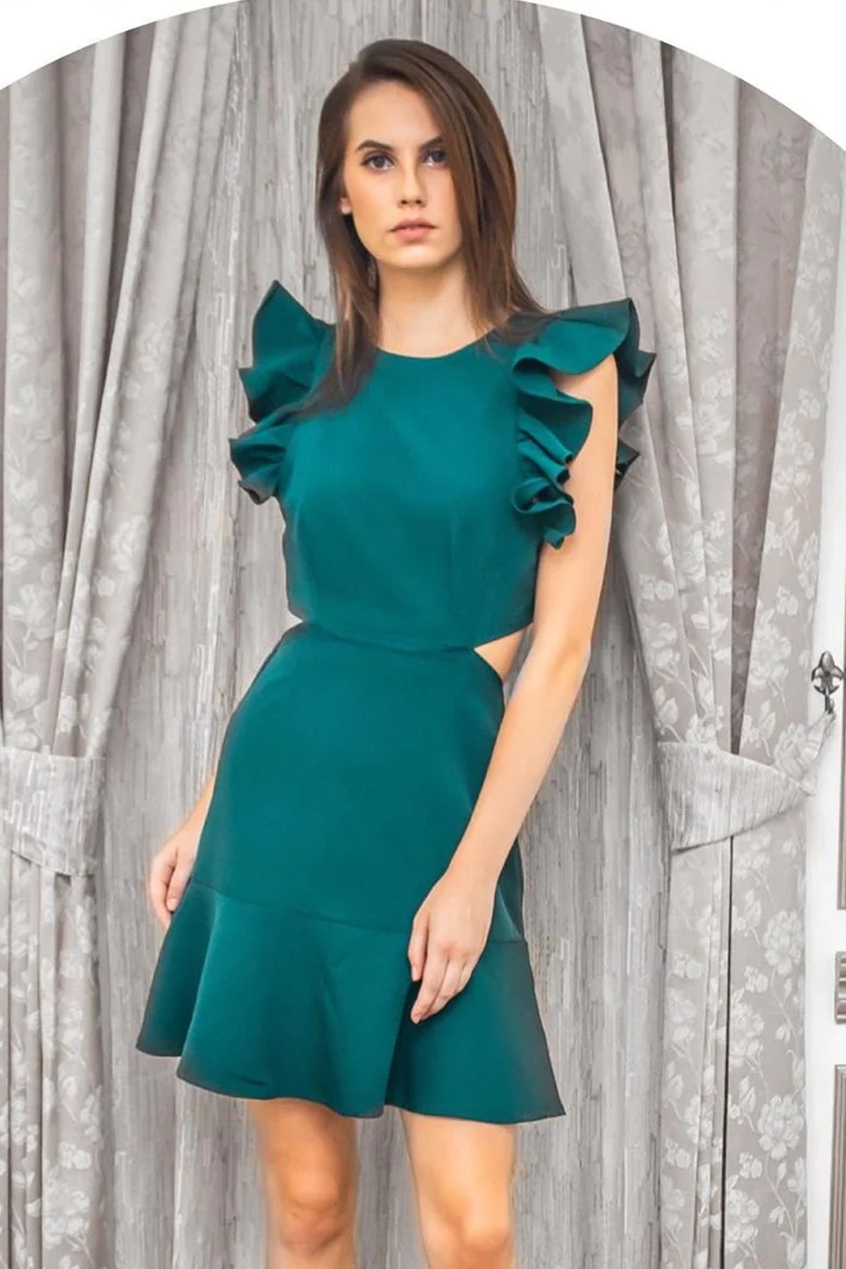 Frill frock dress