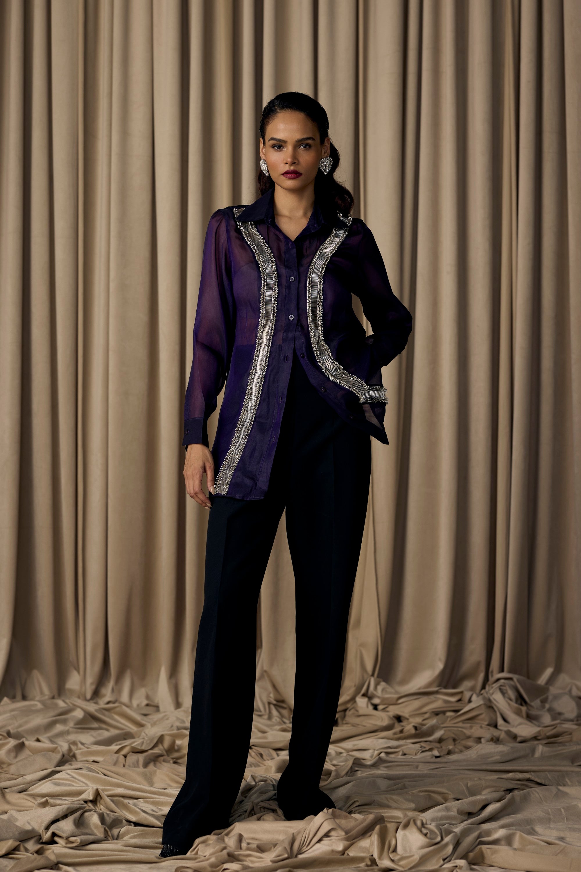 purple zeel work shirt