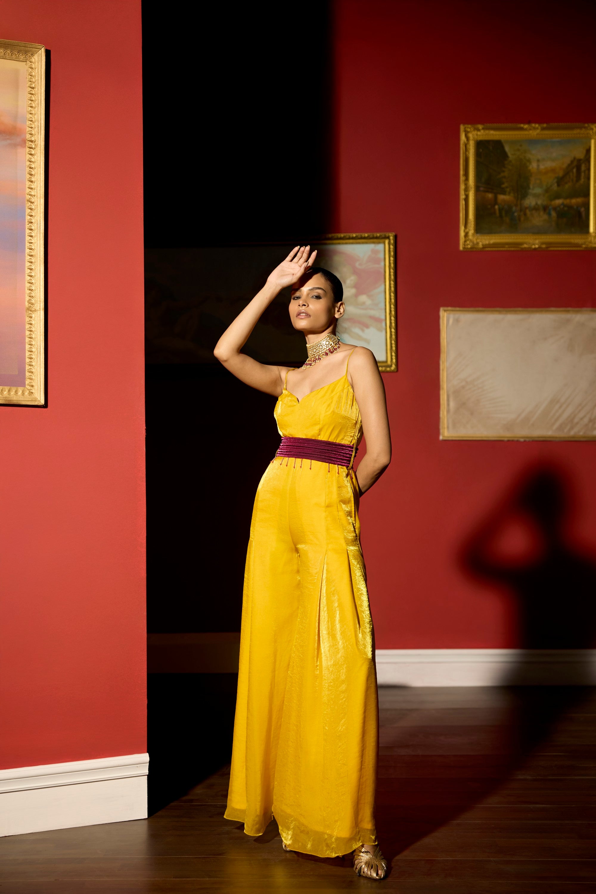 mus-yellow jumpsuit