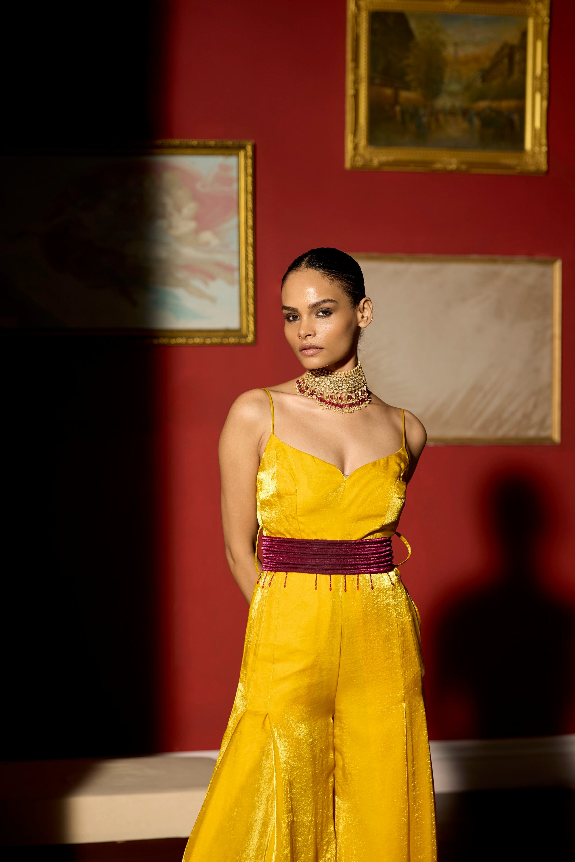 mus-yellow jumpsuit