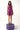 Mettalic Pink Rocuhed Draped Sleeve Dress