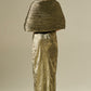 Metallic Gold Dori Drape Skirt Saree With Dori Blouse