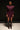 Embossed Silk Brocade Statement Wine Purple Dress