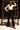 Black Sequence Pants With Ivory Orgnaza Ruffle Singlet Shirt