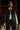 Black Lurex Fur Jacket Without Sleeves