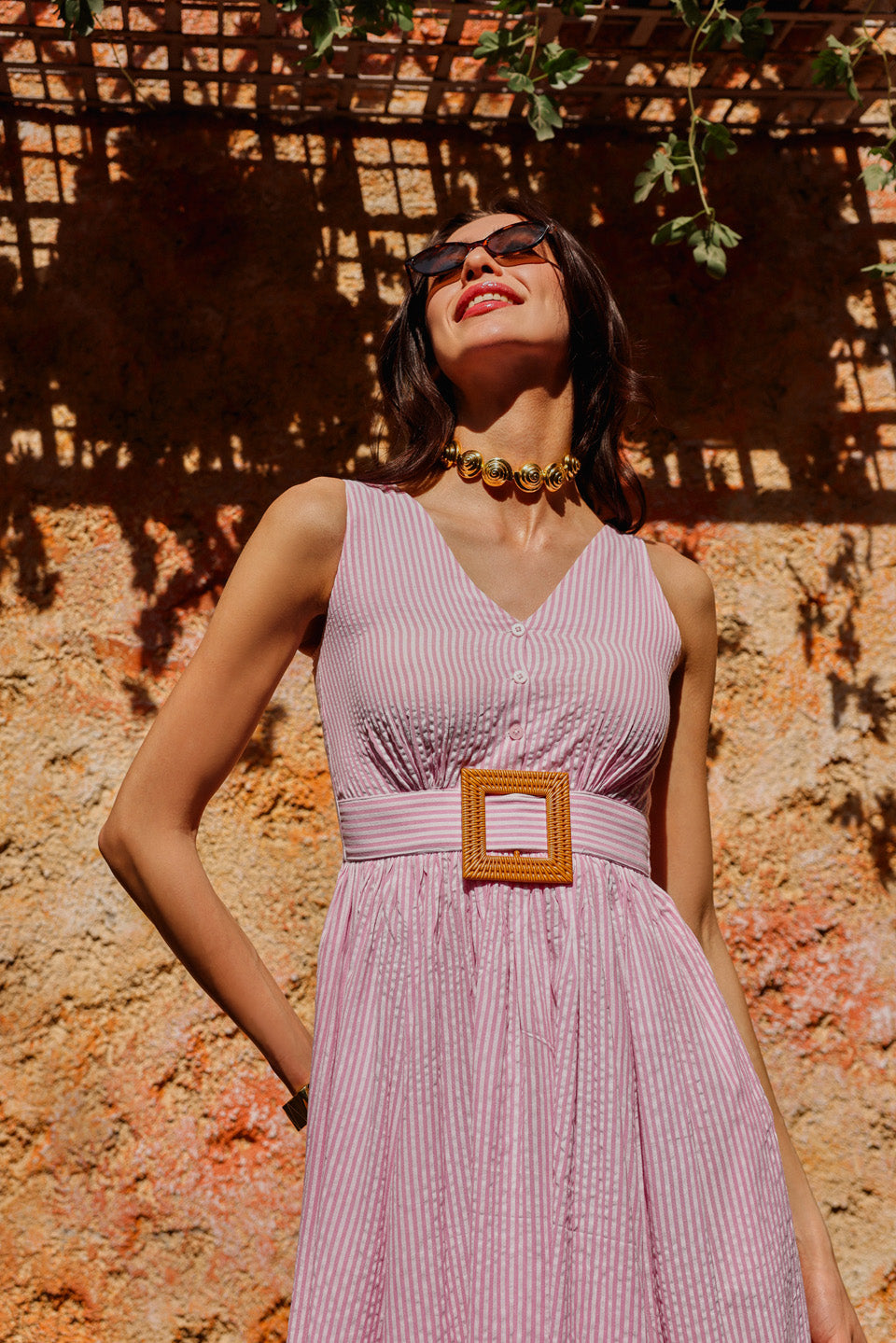 Gingham Buckle Liana Dress