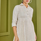 Summer Edit- Schiffli Shirt Dress With Pants