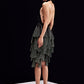 Casa-Reflect Rhinestone Skirt With Cross-Neck Top