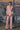Pastel Pink Linen Piped Power Suit