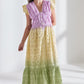 Ombre-Schiffli Maxi Dress