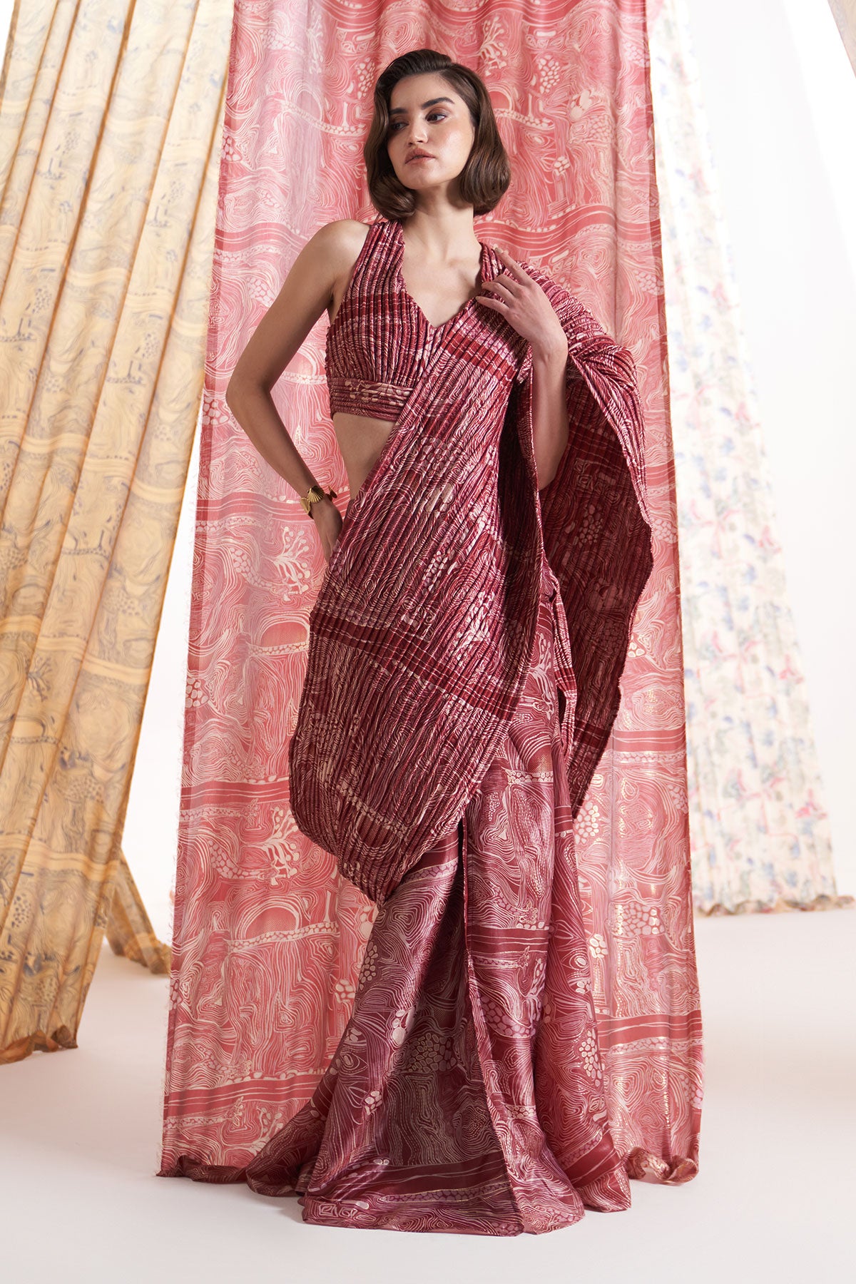 zebra zorba dori saree