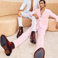 Haze-pink Linen Suit 
