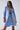 Applique Work Linen Blazer Bermuda Set-Sky Blue