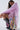 Applique Work Linen Blazer Bermuda Set-Sky Pink