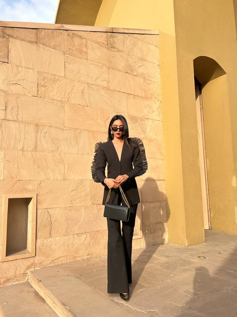 Statement black coord blazer