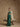 Panna - Emerald Drape & Ivory Cape Three-Piece Set