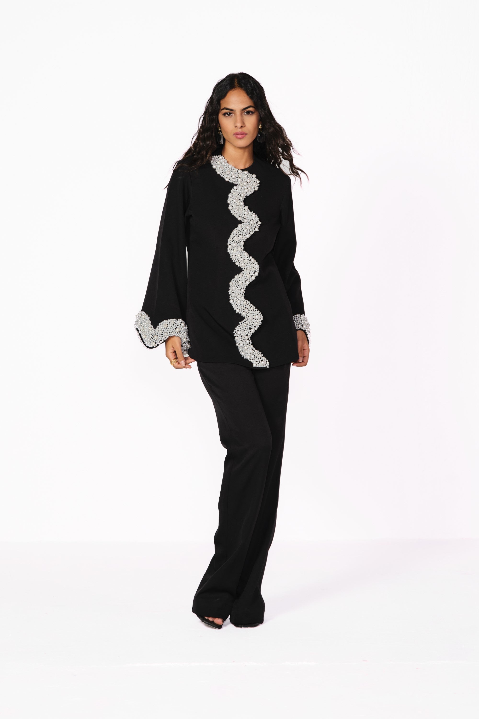 pearl black serel work cord set