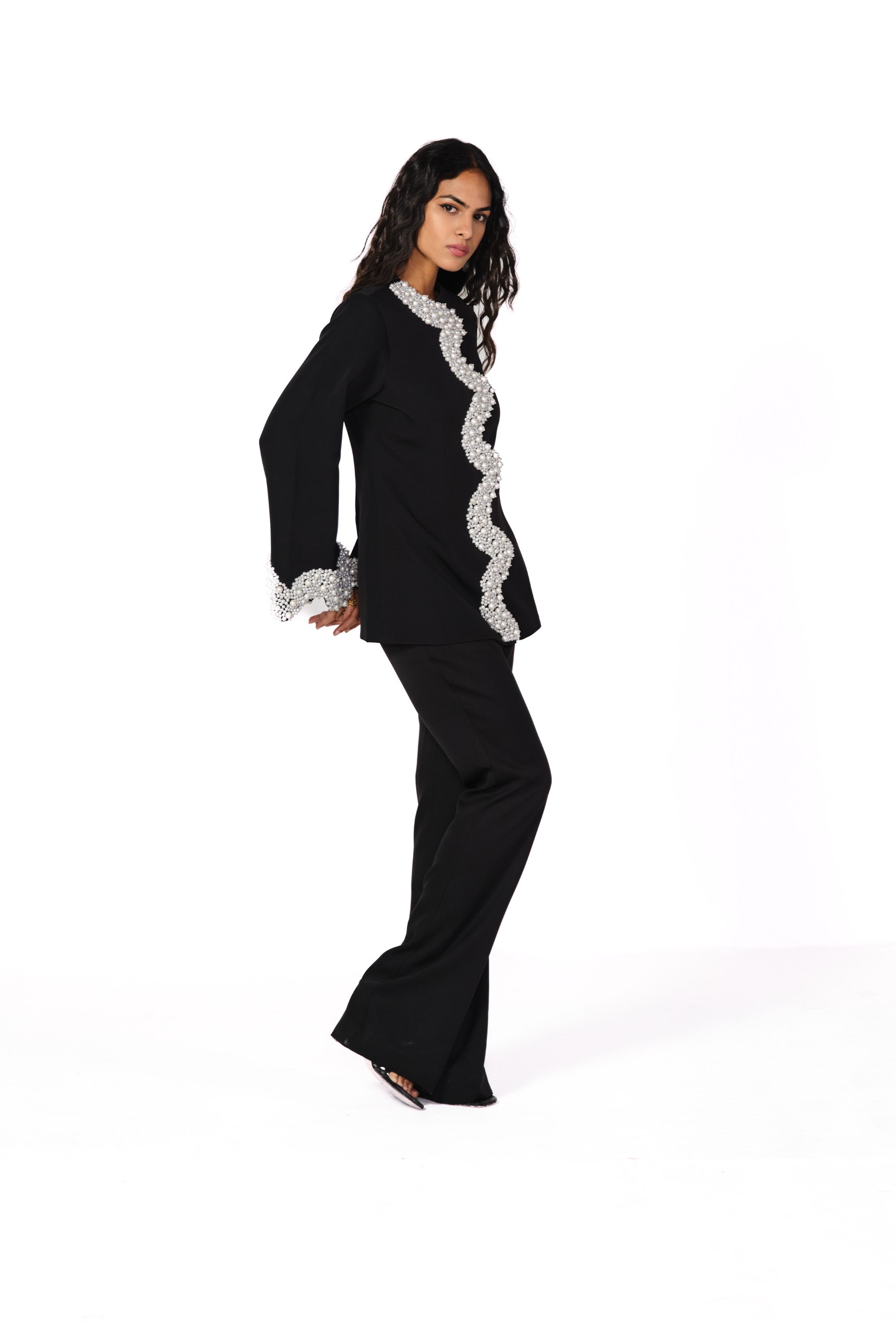 pearl black serel work cord set