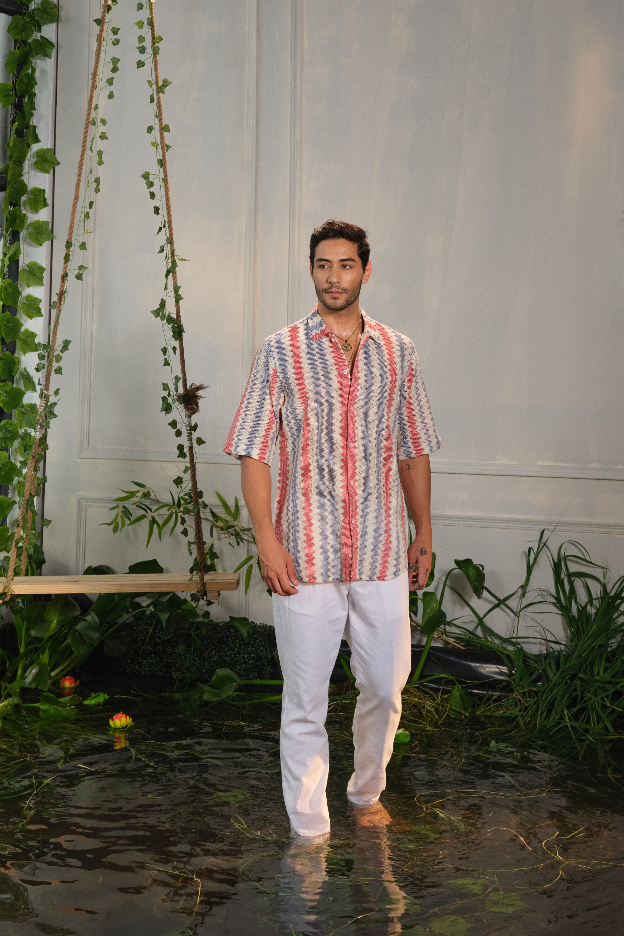 zel-multi crochet shirt