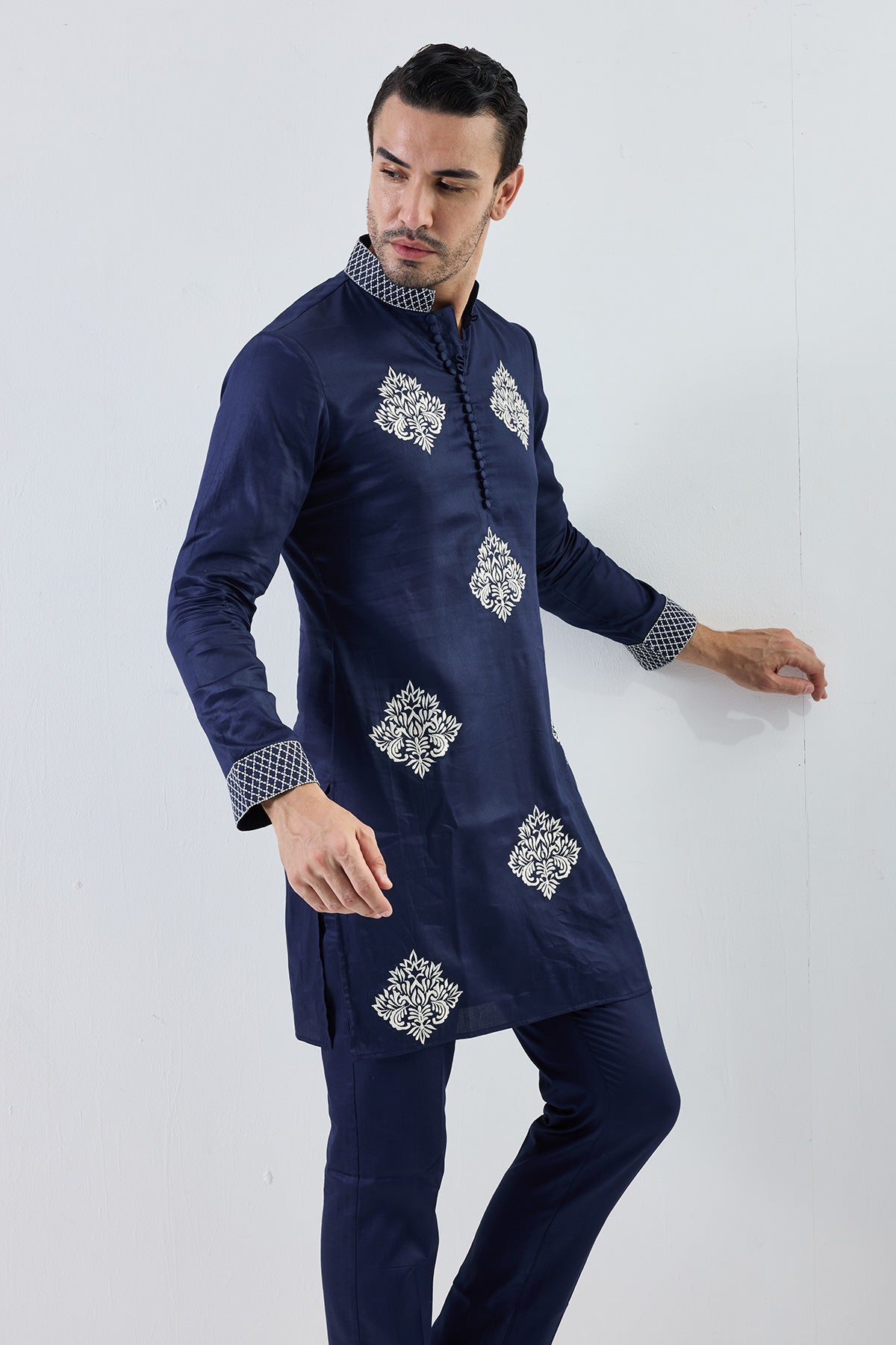 ambi blue kurta