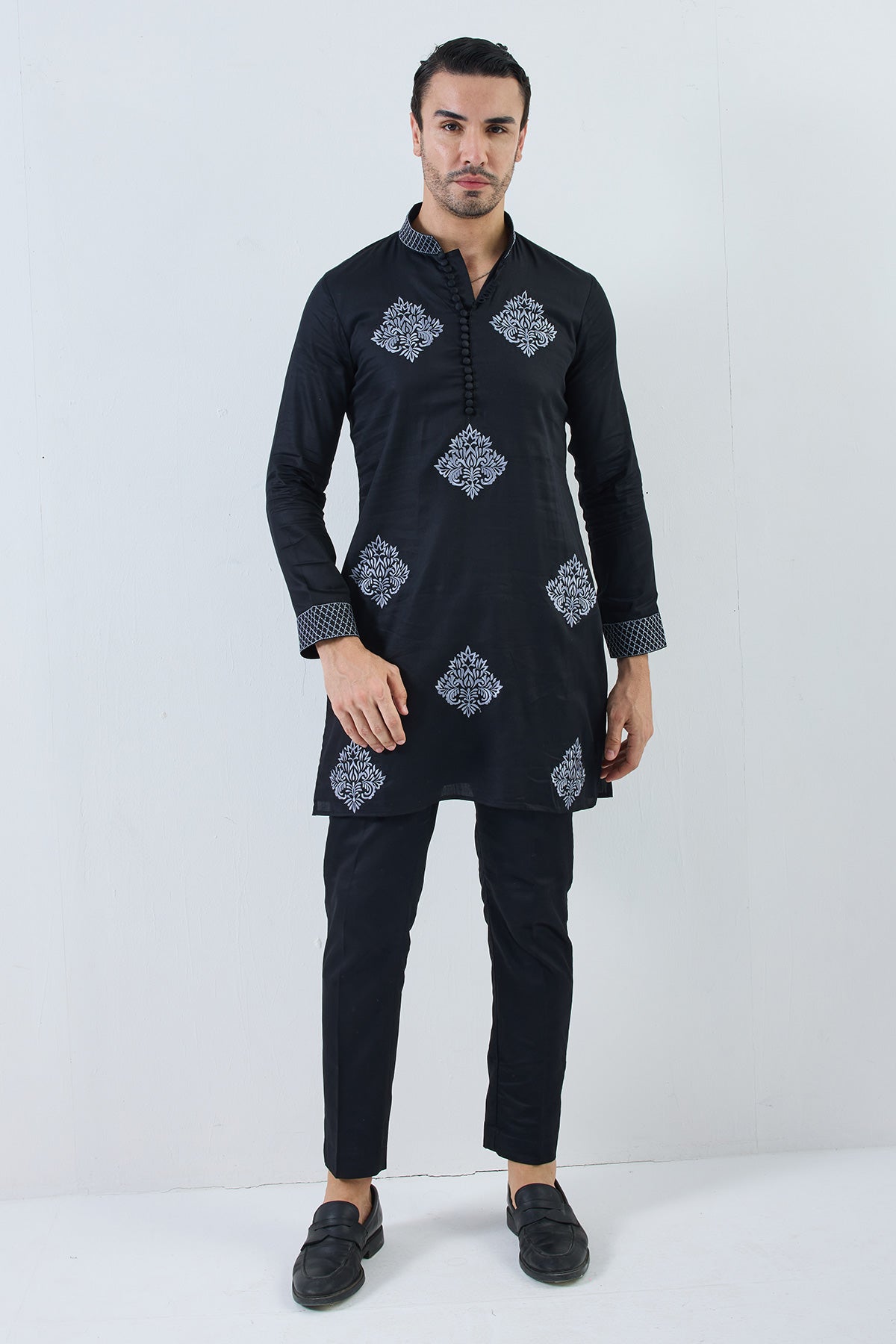 ambi black kurta set