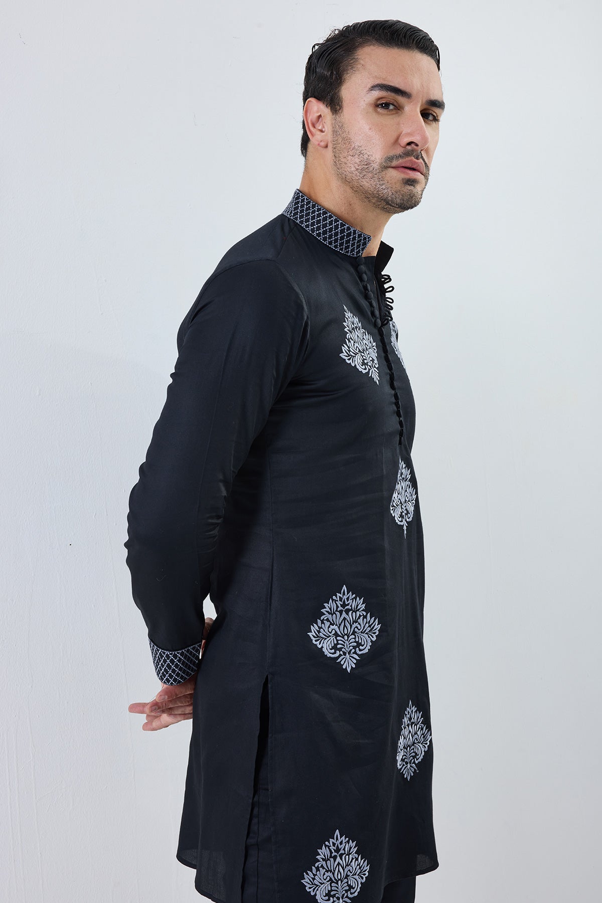 ambi black kurta set