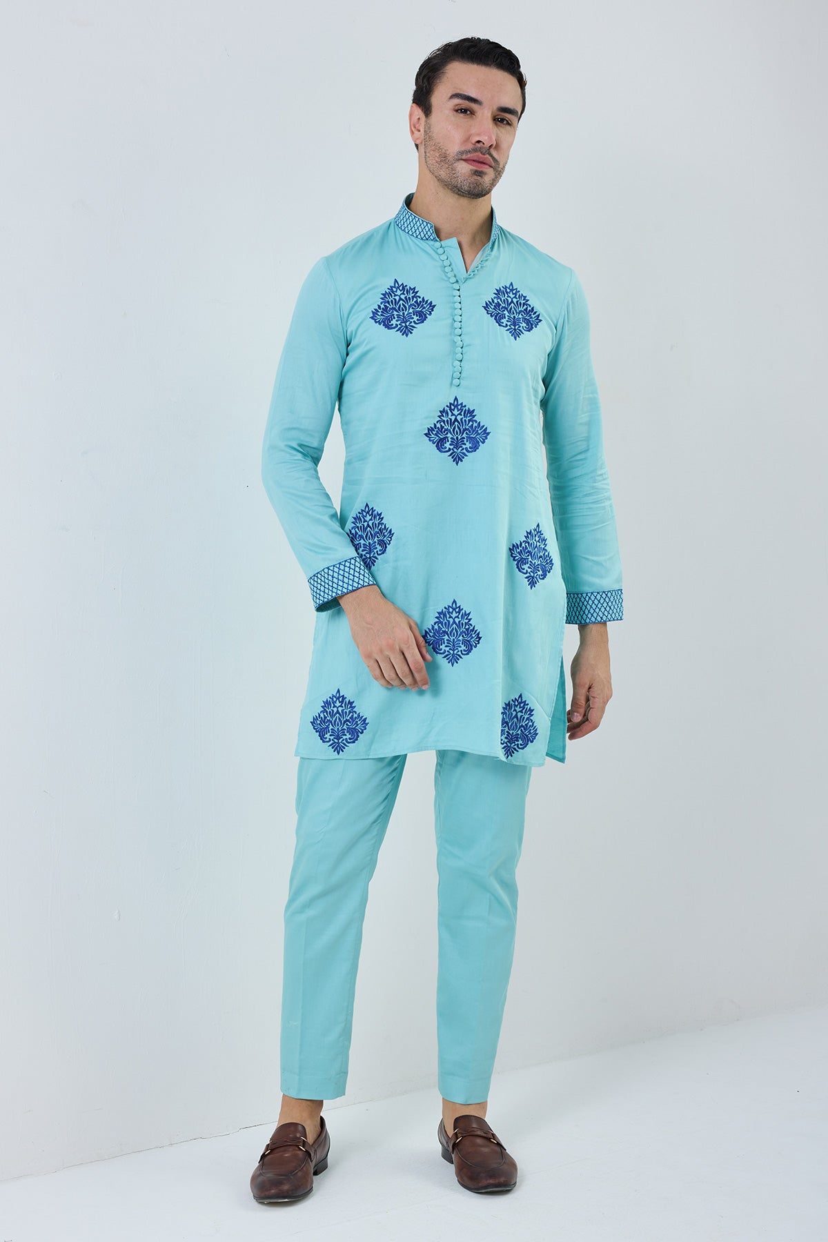 ambi  sky blue kurta