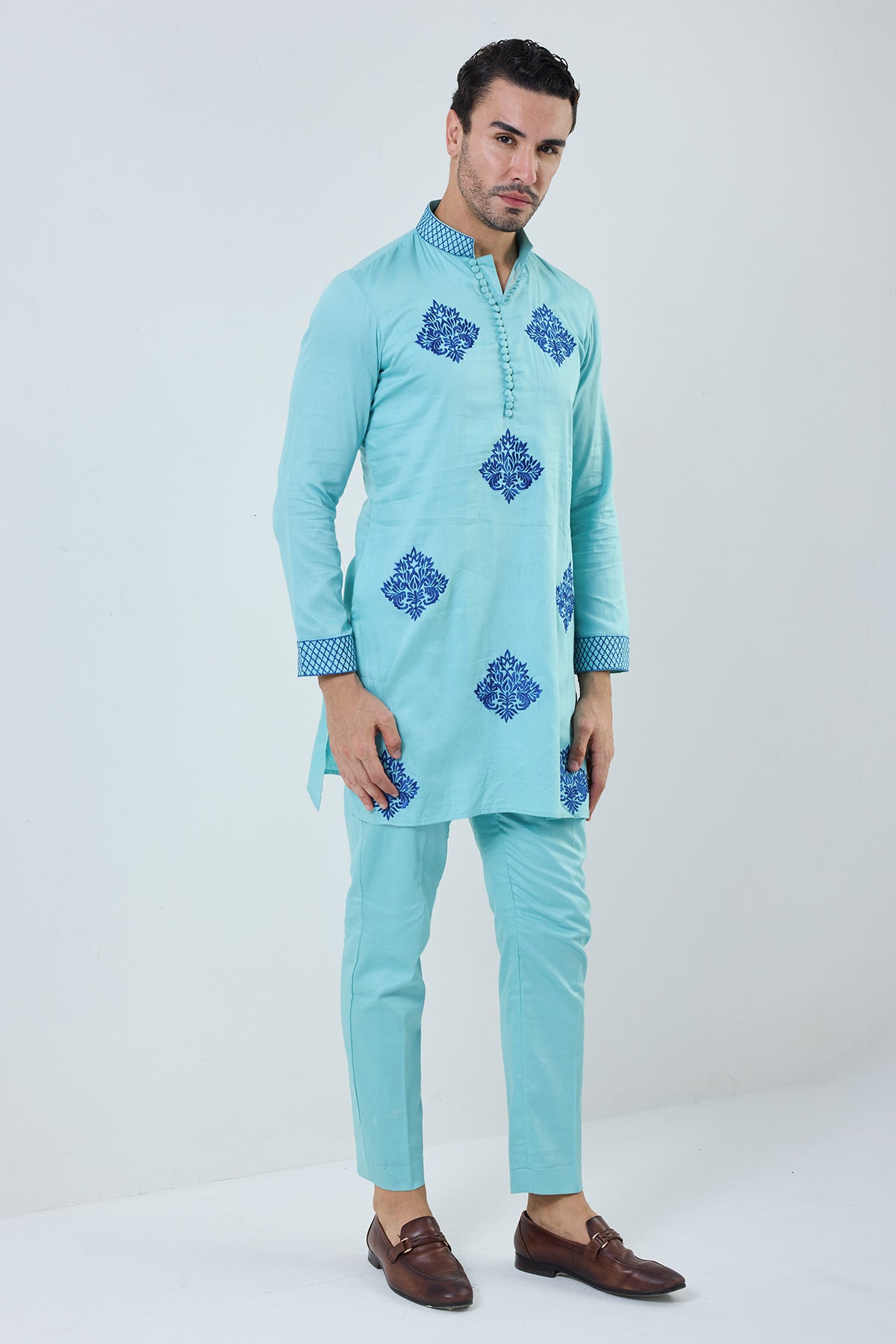 ambi  sky blue kurta