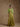 Chartreuse Embellished Cape Three-Piece Set