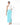 Summer blue pants with classic white bodysuit