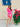 Pleated statement pink dress