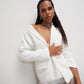White rhinestone pants & blazer