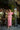 Metallic pink pleated  layer dress