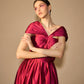 Bleek bow neck high-low gown
