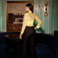 Schiflli tye bustier shirt