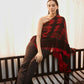 Sarong fringe kaftan coord set