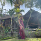 Crochet pink jumpsuit